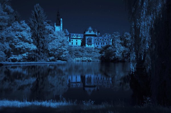 Дворец ночью
