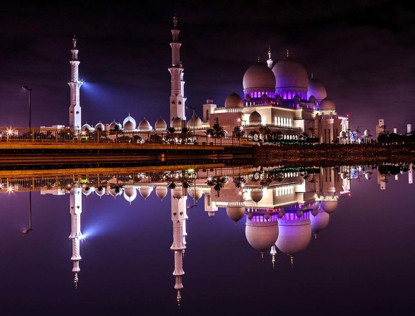 Красивые мечети ночью