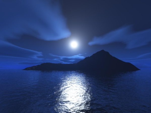 Остров ночью