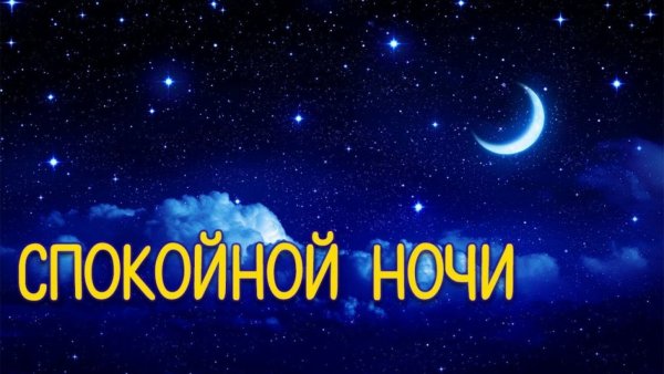 Спокойной ночи буська