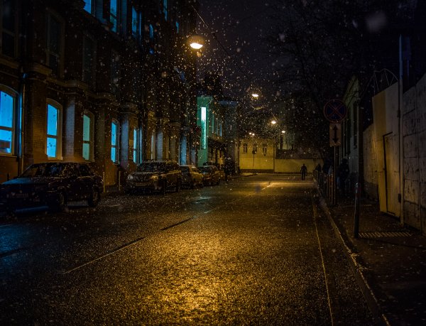 Улицы ночью в россии