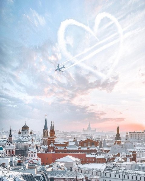 Москва утром зимой