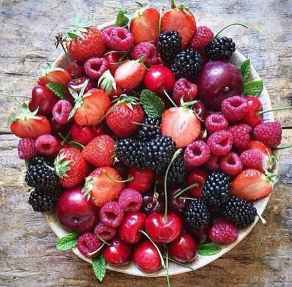 Прекрасного утра с фруктами