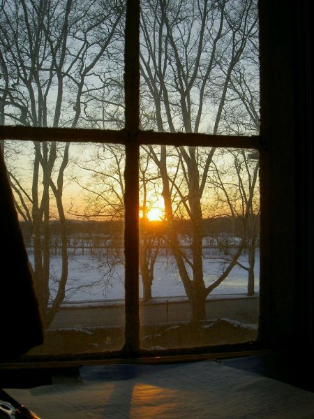 Раннее утро из окна