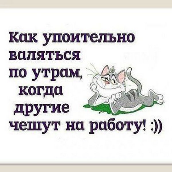 Когда у всех понедельник а у тебя отпуск прикольные