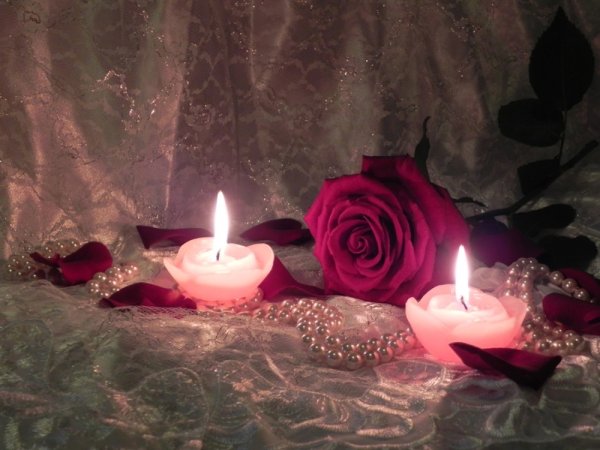 Доброй ночи со свечами красивые