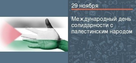 Международный день солидарности с палестинским народом 29 ноября