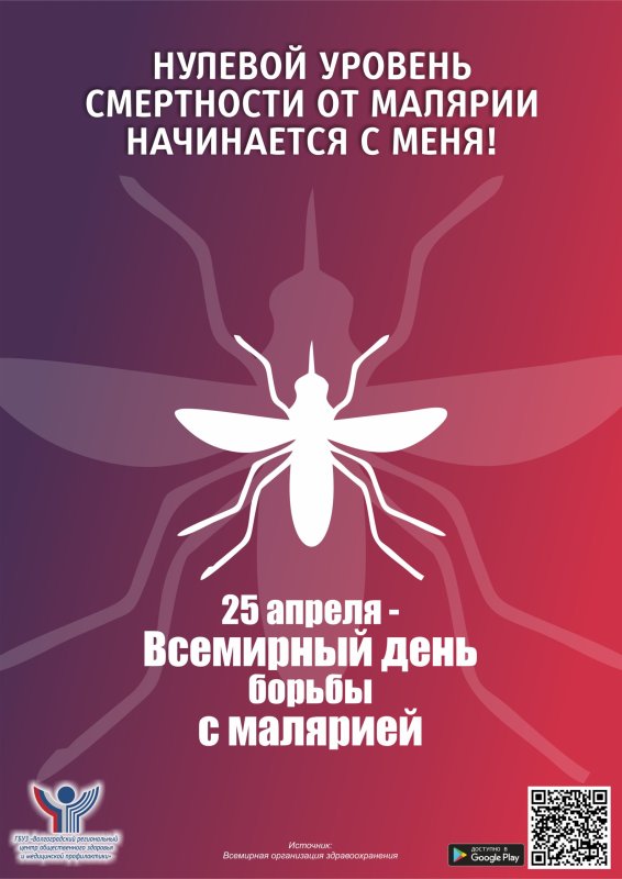 Всемирный день борьбы против малярии 25 апреля