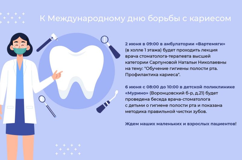 Международный день борьбы с кариесом зубов 4 июня