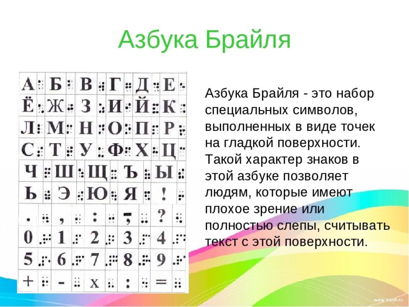 Всемирный день азбуки Брайля 4 января